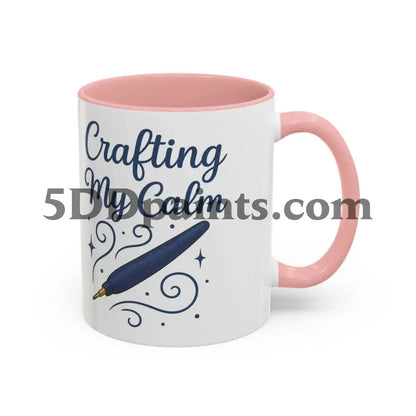 Printify Mug Crafting My Calm – Accent Mug for Diamond Painters - 11oz & 15oz