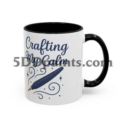 Printify Mug Crafting My Calm – Accent Mug for Diamond Painters - 11oz & 15oz