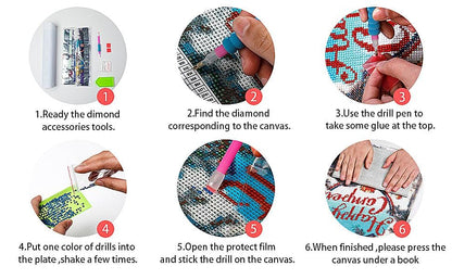 Amazello Art & Craft Kits Create Your Own Masterpiece: Custom Diamond Painting Prints