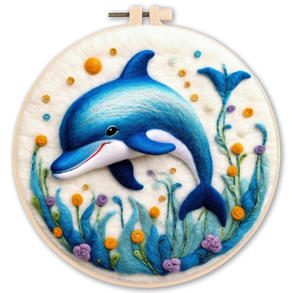 5DDpaints.com arts and crafts kit MZH-209-2020-XP / 20x20cm Deluxe Animal and Fantasy Felt Painting Kits – Choose from Unicorn, Lion, Dragon, Swan, or Tiger