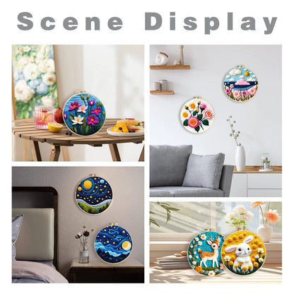 5DDpaints.com arts and crafts kit Deluxe Animal and Fantasy Felt Painting Kits – Choose from Unicorn, Lion, Dragon, Swan, or Tiger