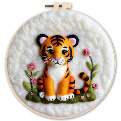 5DDpaints.com arts and crafts kit MZH-153-2020-XP / 20x20cm Deluxe Animal and Fantasy Felt Painting Kits – Choose from Unicorn, Lion, Dragon, Swan, or Tiger