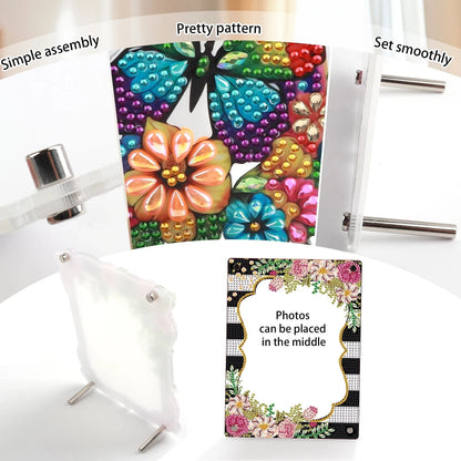 5DDpaints.com arts and crafts kit Flowers Diamond Art Painting Desktop Ornament Picture Frame Kit