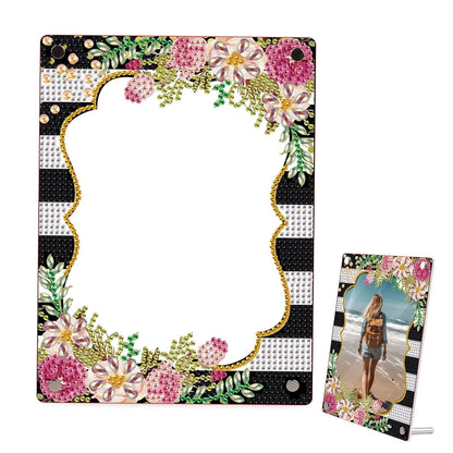 5DDpaints.com arts and crafts kit Flowers Diamond Art Painting Desktop Ornament Picture Frame Kit