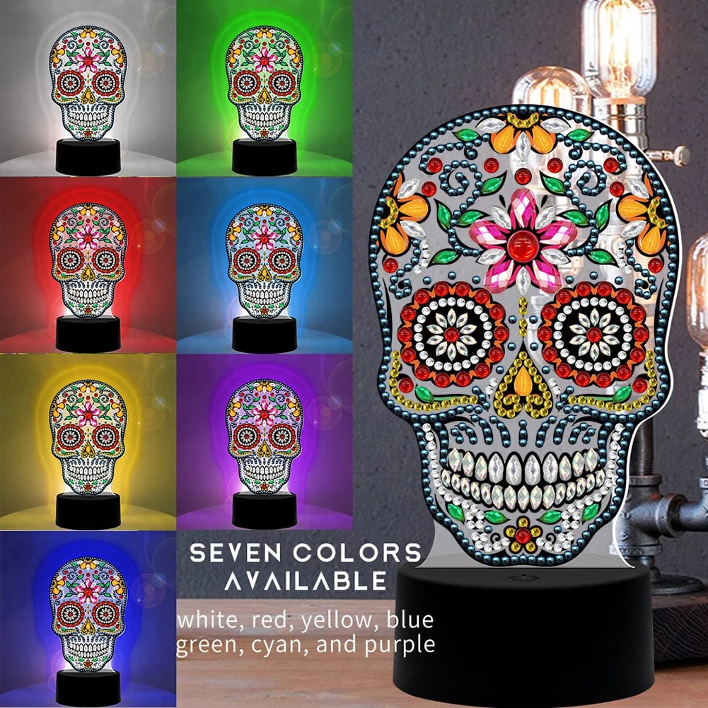 Amazello arts and crafts kit Diamond Painting LED Lamp Light