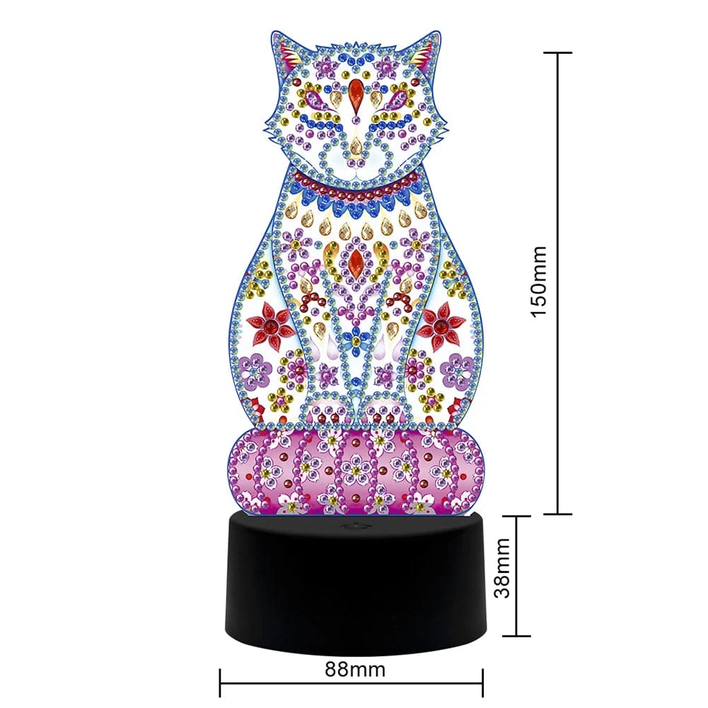 Amazello arts and crafts kit D Diamond Painting LED Lamp Light