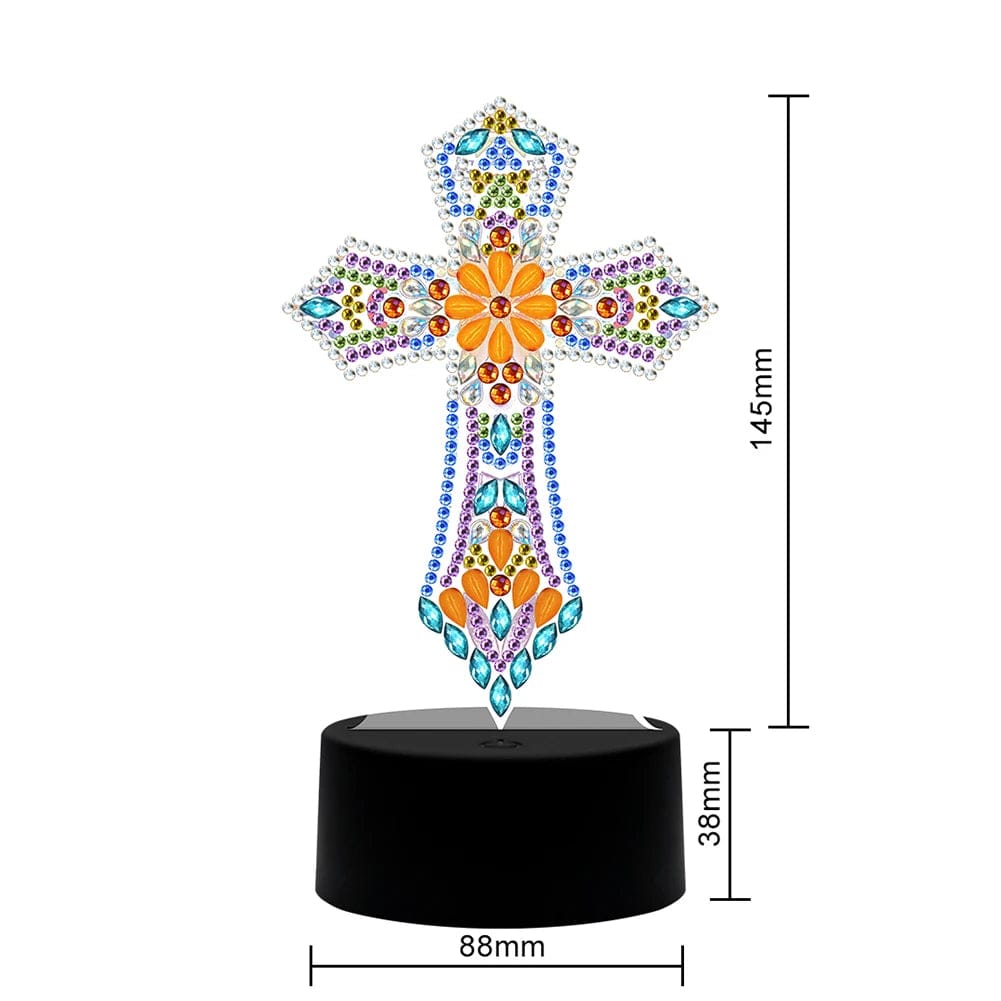 Amazello arts and crafts kit C Diamond Painting LED Lamp Light