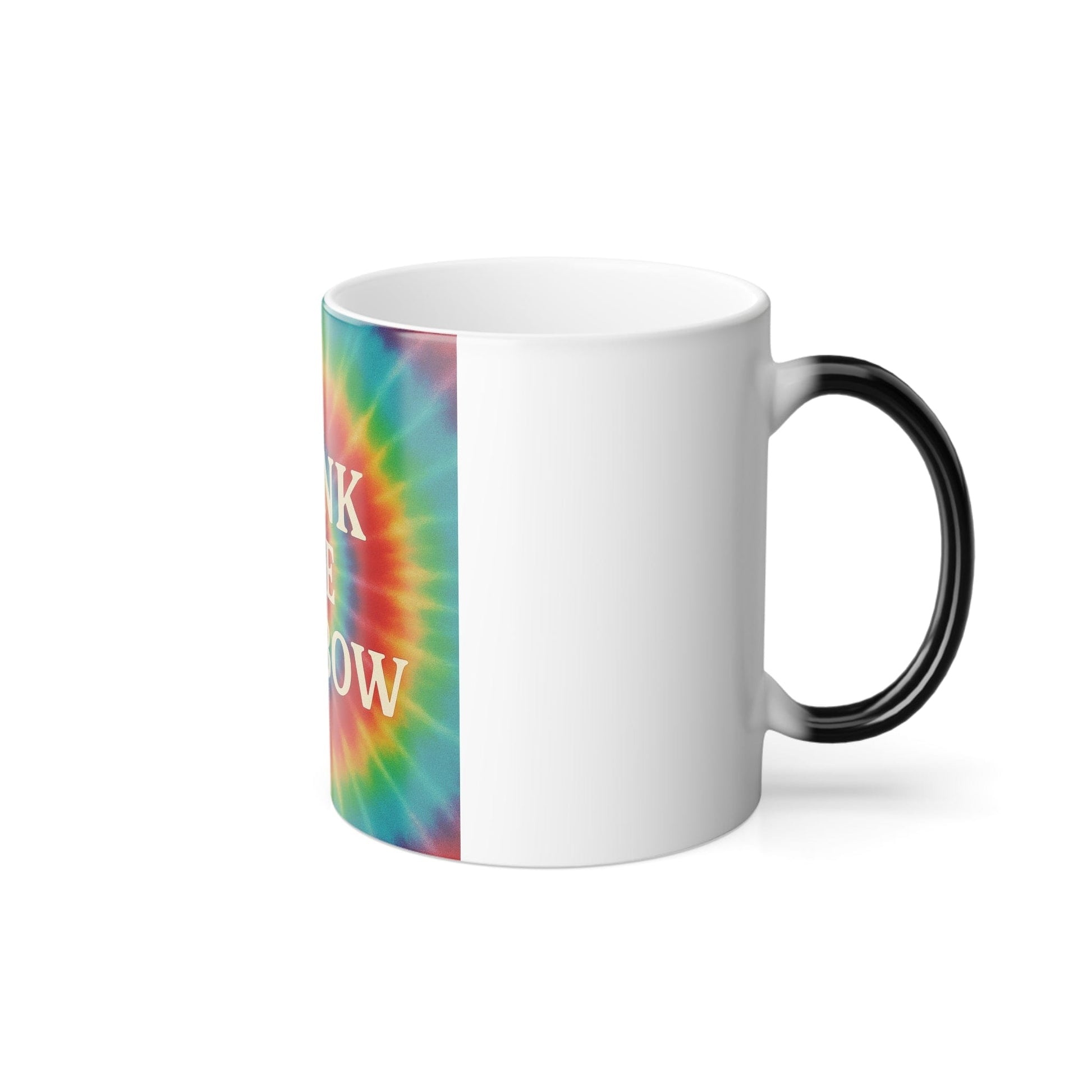 Printify Mug 11oz Drink the Rainbow Color Morphing Mug – Heat-Sensitive Tie-Dye Coffee Cup (11oz)