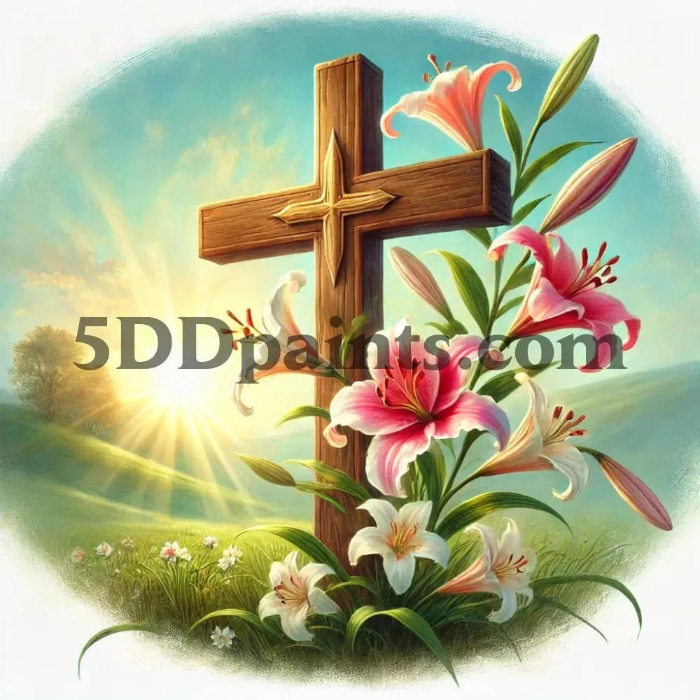 5DDPaints.com arts and crafts kit 20x20cm square / B Easter Blessings Diamond Painting Collection