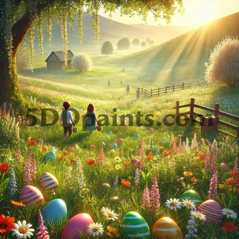 5DDPaints.com arts and crafts kit 20x20cm square / C Easter Blessings Diamond Painting Collection