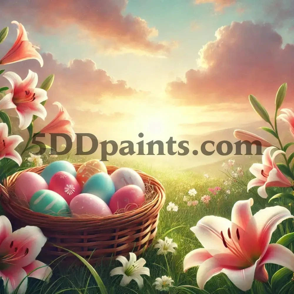 5DDPaints.com arts and crafts kit 20x20cm square / D Easter Blessings Diamond Painting Collection