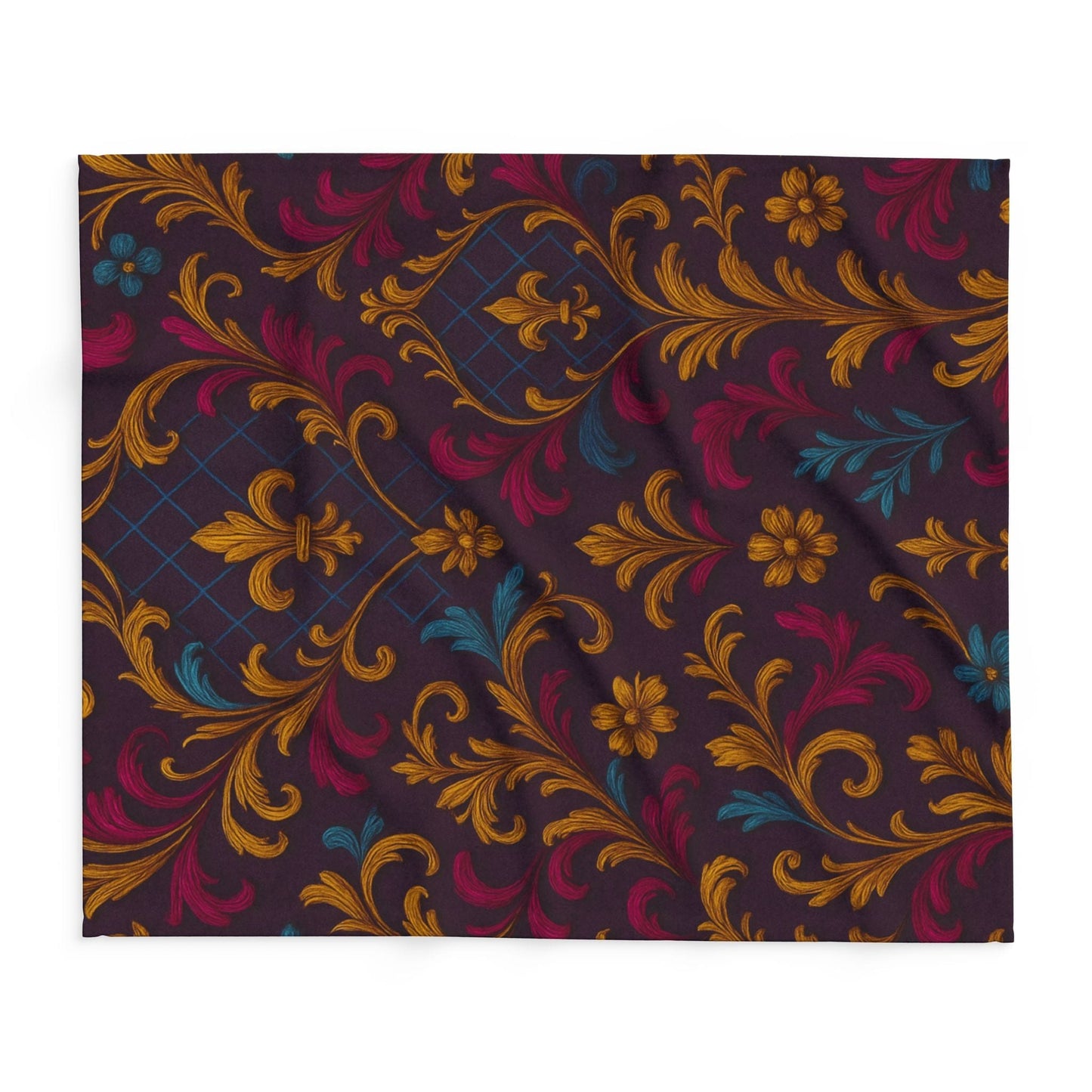 Printify Home Decor Elegant Floral Arctic Fleece Blanket