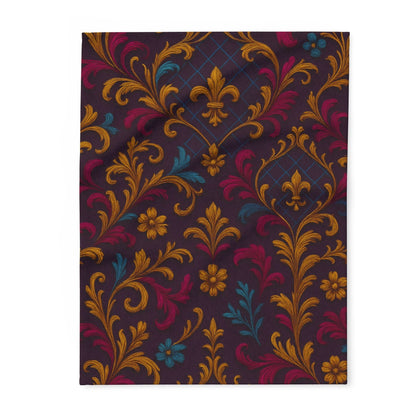 Printify Home Decor 30'' × 40'' Elegant Floral Arctic Fleece Blanket