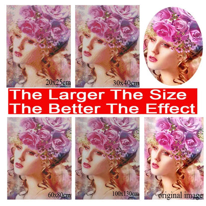 5DDpaints.com arts and crafts kit Elegant Stroll in a Victorian Garden Diamond Painting Kit