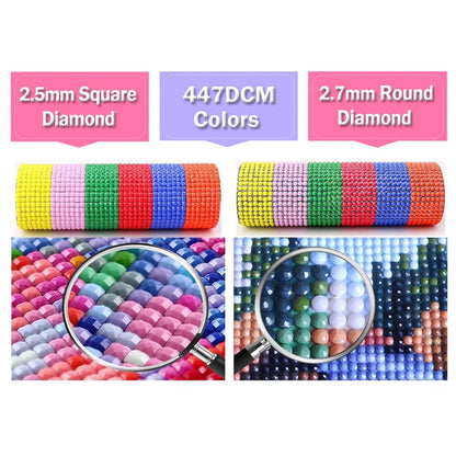 5DDpaints.com arts and crafts kit Elegant Stroll in a Victorian Garden Diamond Painting Kit