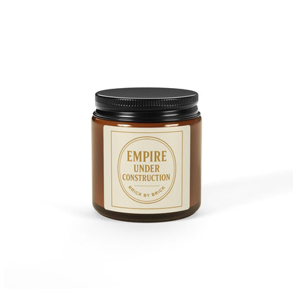 Printify Home Decor 4oz / Amber / Unscented Empire Under Construction – Premium Soy Wax Candle for Creators & Dream Builders