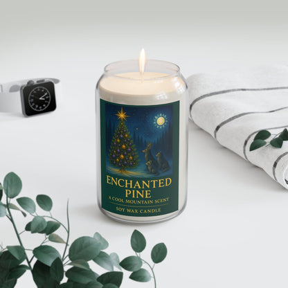 Printify Home Decor Comfort Spice / 13.75oz Enchanted Pine Candles - Scented Soy Candles, 13.75oz