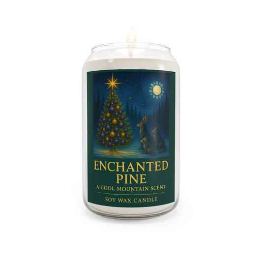 Printify Home Decor Comfort Spice / 13.75oz Enchanted Pine Candles - Scented Soy Candles, 13.75oz