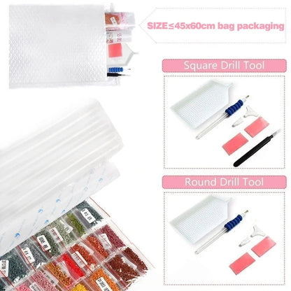 5DDpaints.com arts and crafts kit Enchanted Potion Shelf Diamond Painting Kit