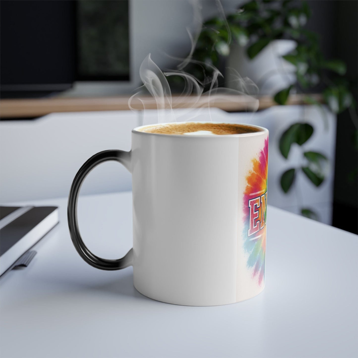Printify Mug 11oz Energy Tie-Dye Color Morphing Mug