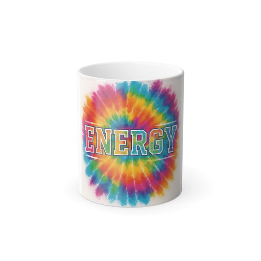 Printify Mug 11oz Energy Tie-Dye Color Morphing Mug