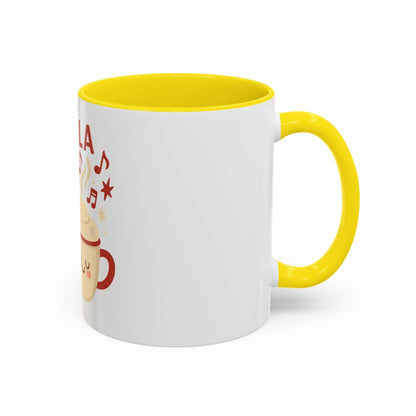 Printify Mug Fa La La La Latte Mug – Festive Holiday Coffee Cup (11oz / 15oz, Multi-Color Options)