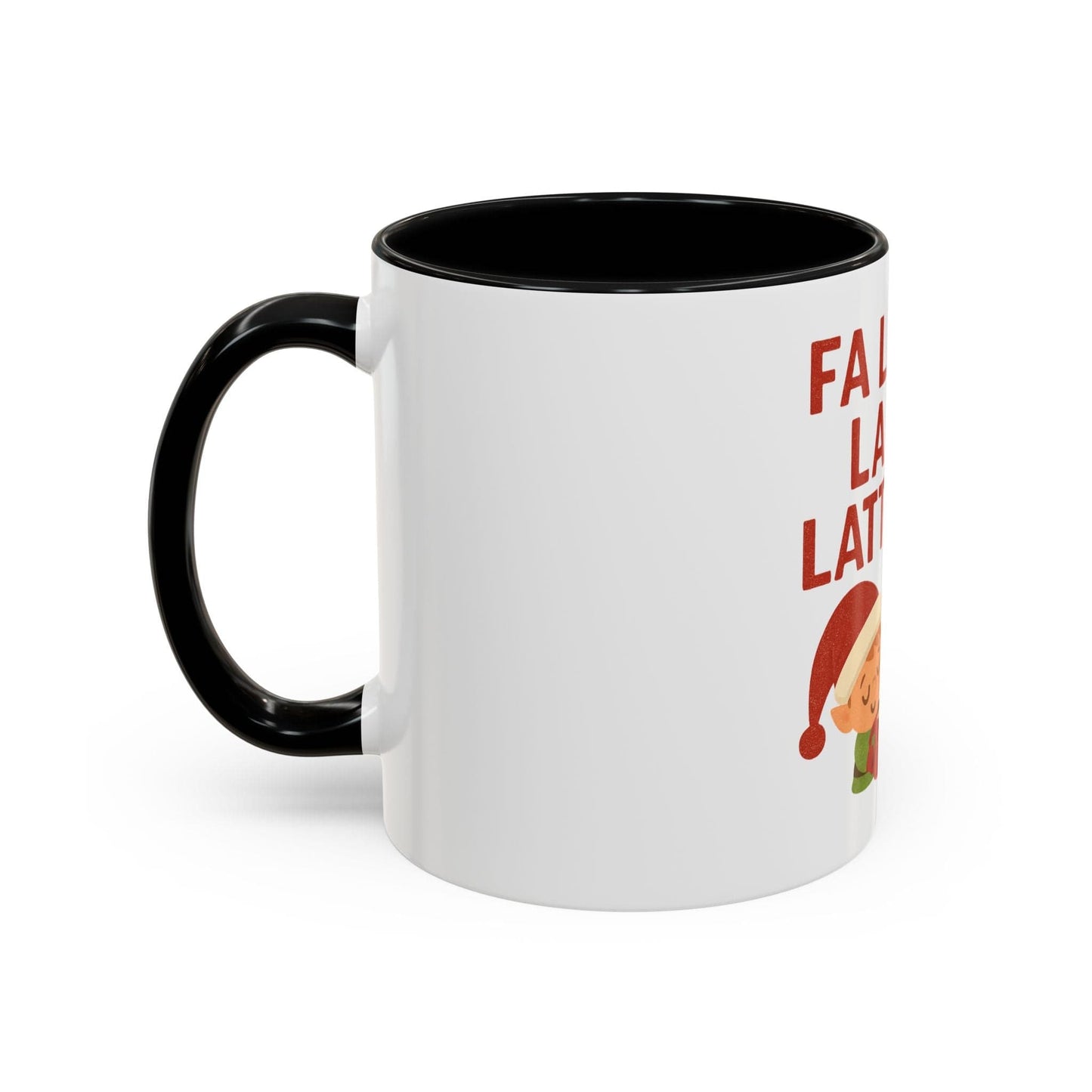 Printify Mug Fa La La La Latte Mug – Festive Holiday Coffee Cup (11oz / 15oz, Multi-Color Options)