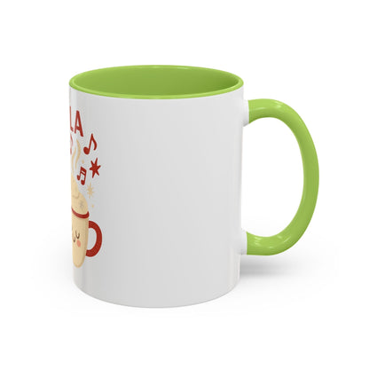 Printify Mug Fa La La La Latte Mug – Festive Holiday Coffee Cup (11oz / 15oz, Multi-Color Options)