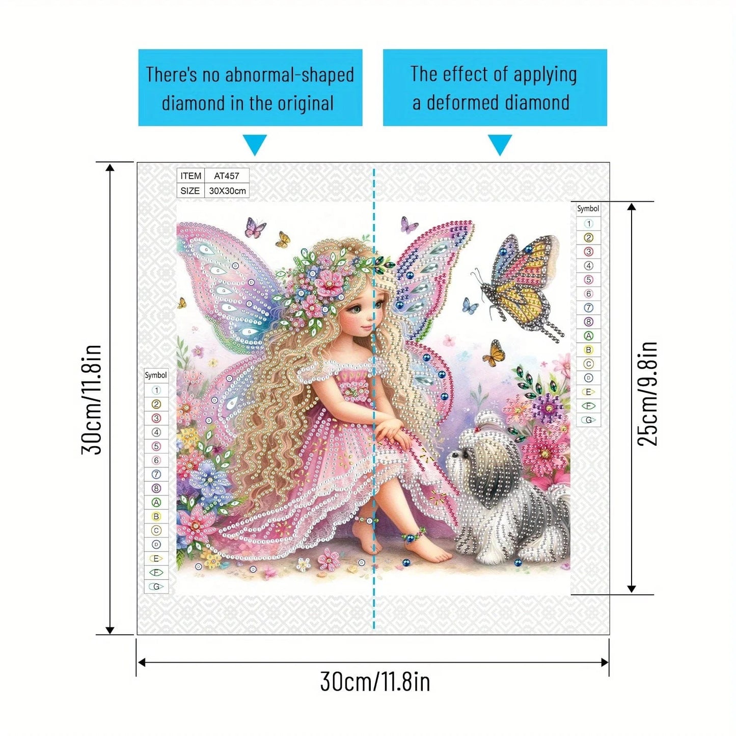 5DDpaints.com arts and crafts kit Fairy Garden Companion Partial Drill Diamond Painting Kit for Beginners