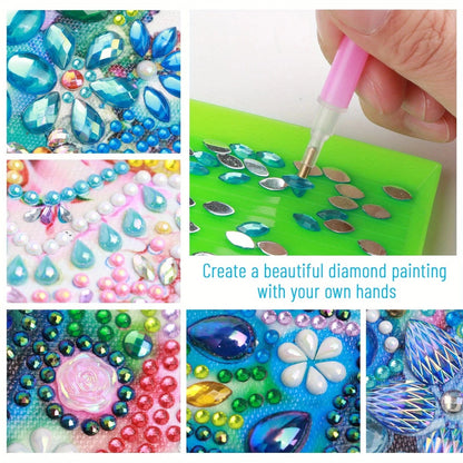 5DDpaints.com arts and crafts kit Fairy Garden Companion Partial Drill Diamond Painting Kit for Beginners