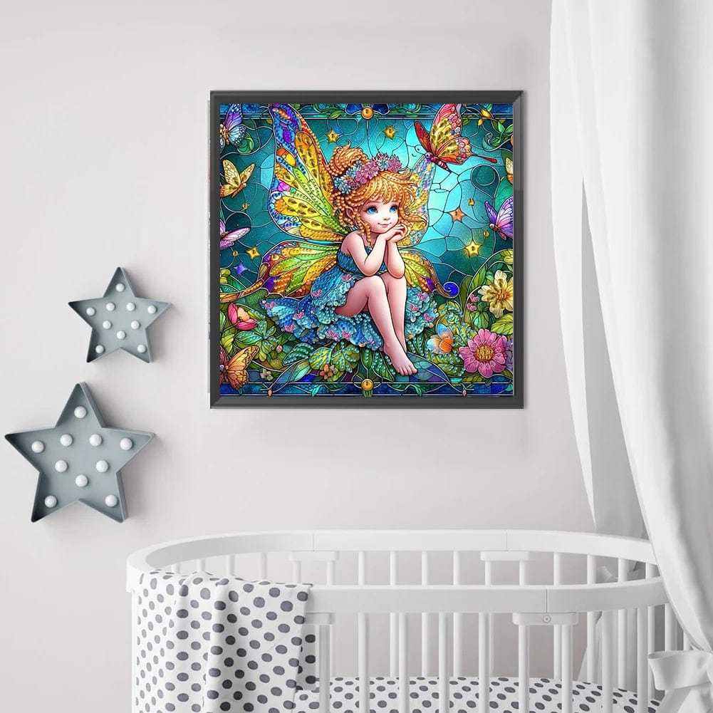 5DDpaints.com arts and crafts kit Fairy Girl - Partial Drill Diamond Painting Kit