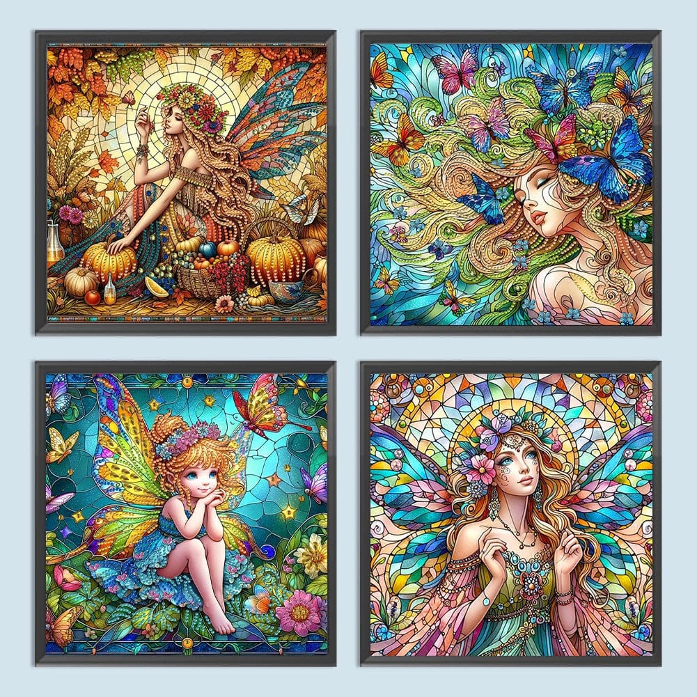 5DDpaints.com arts and crafts kit Fairy Girl - Partial Drill Diamond Painting Kit