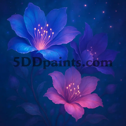 5DDPaints.com Arts & Crafts Fantasy Glow Art Bundle – Crystals, Florals, Landscapes & Cosmic Illustrations (High-Resolution PNGs)