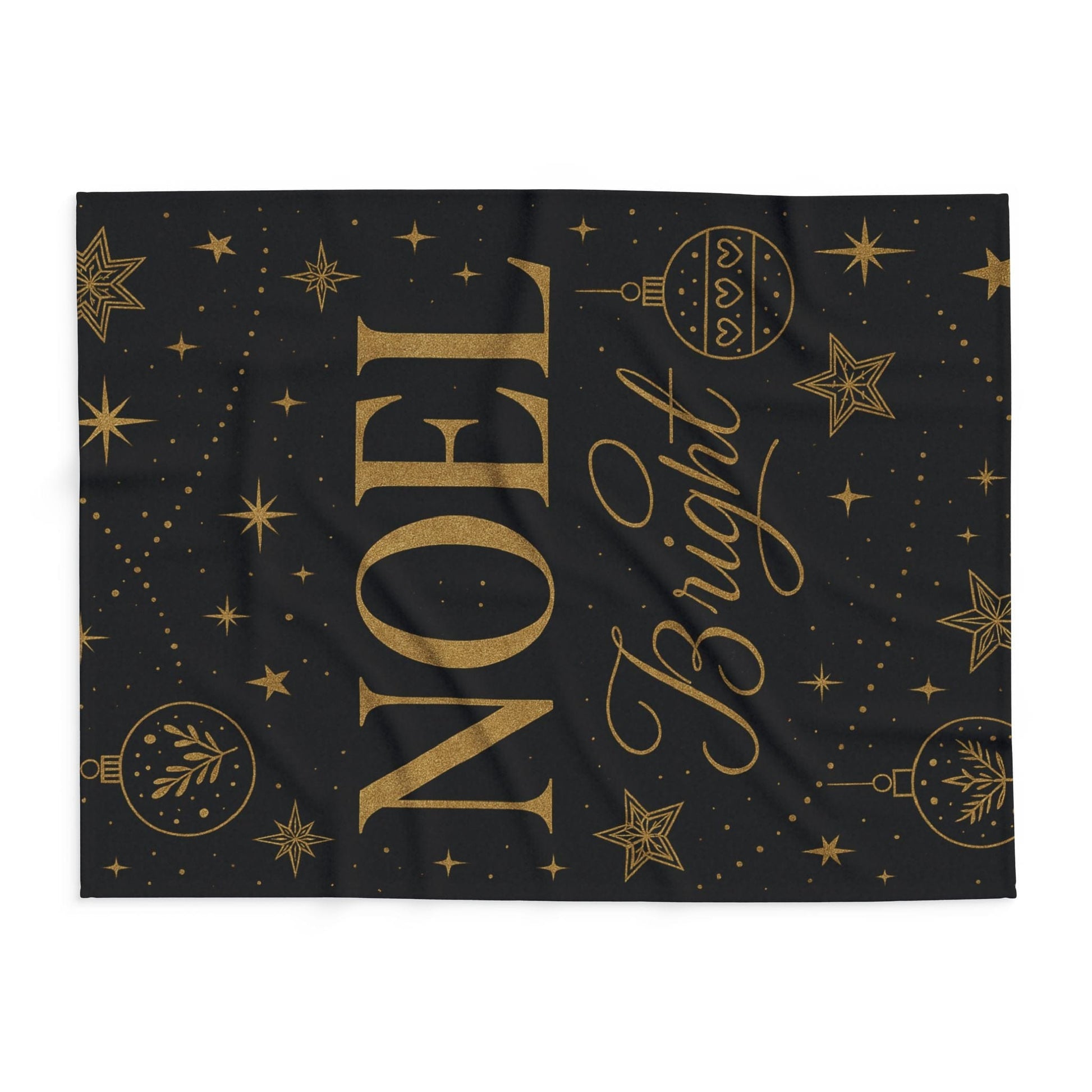 Printify Home Decor Festive Noel Fleece Blanket