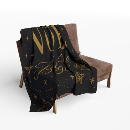 Printify Home Decor Festive Noel Fleece Blanket