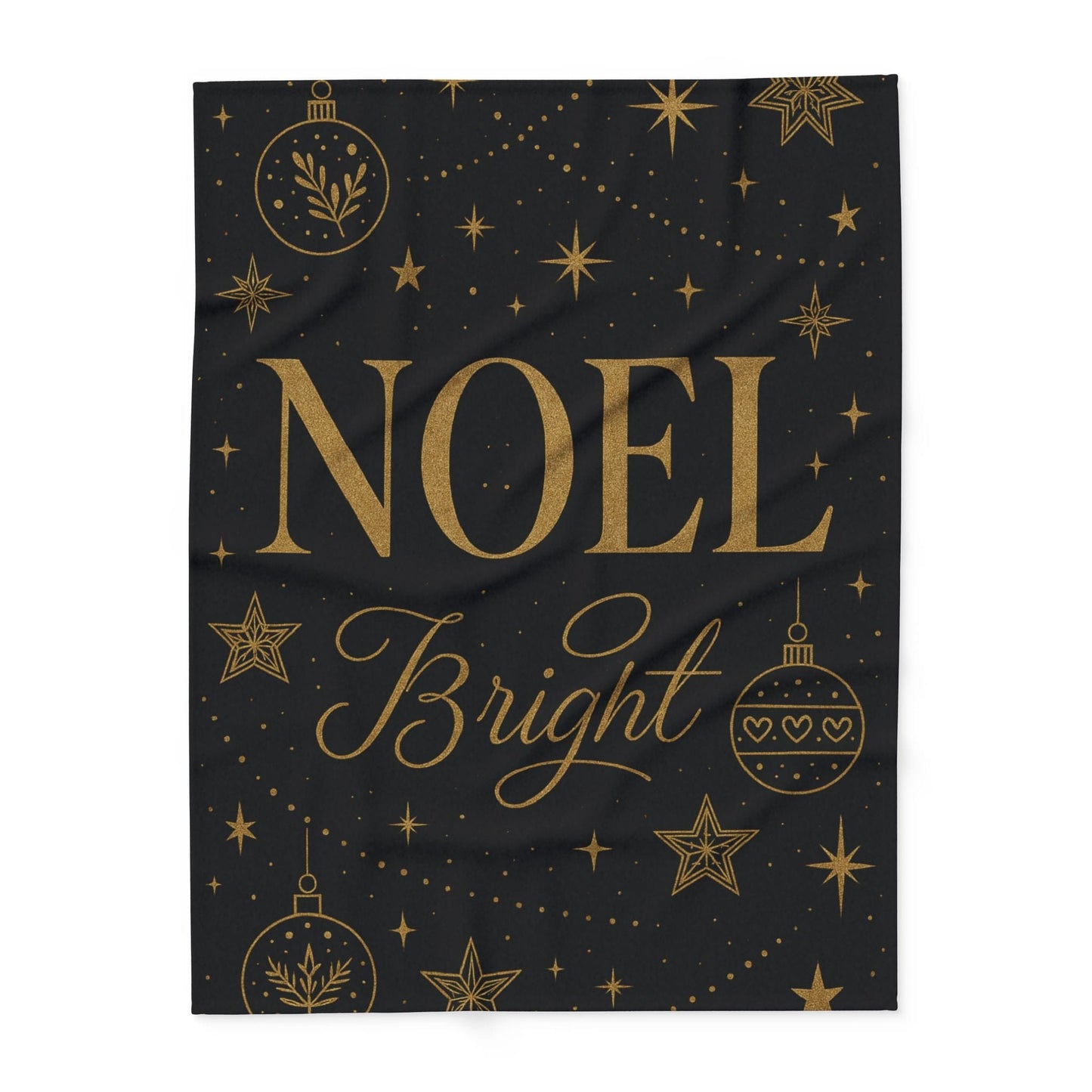 Printify Home Decor 60" × 80" Festive Noel Fleece Blanket