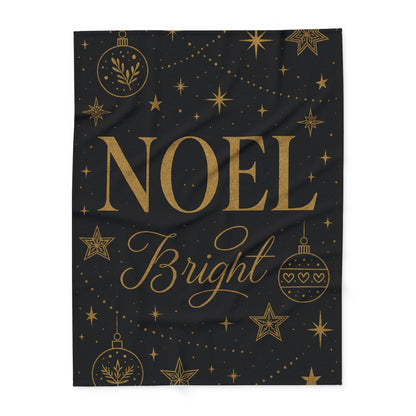 Printify Home Decor 60" × 80" Festive Noel Fleece Blanket