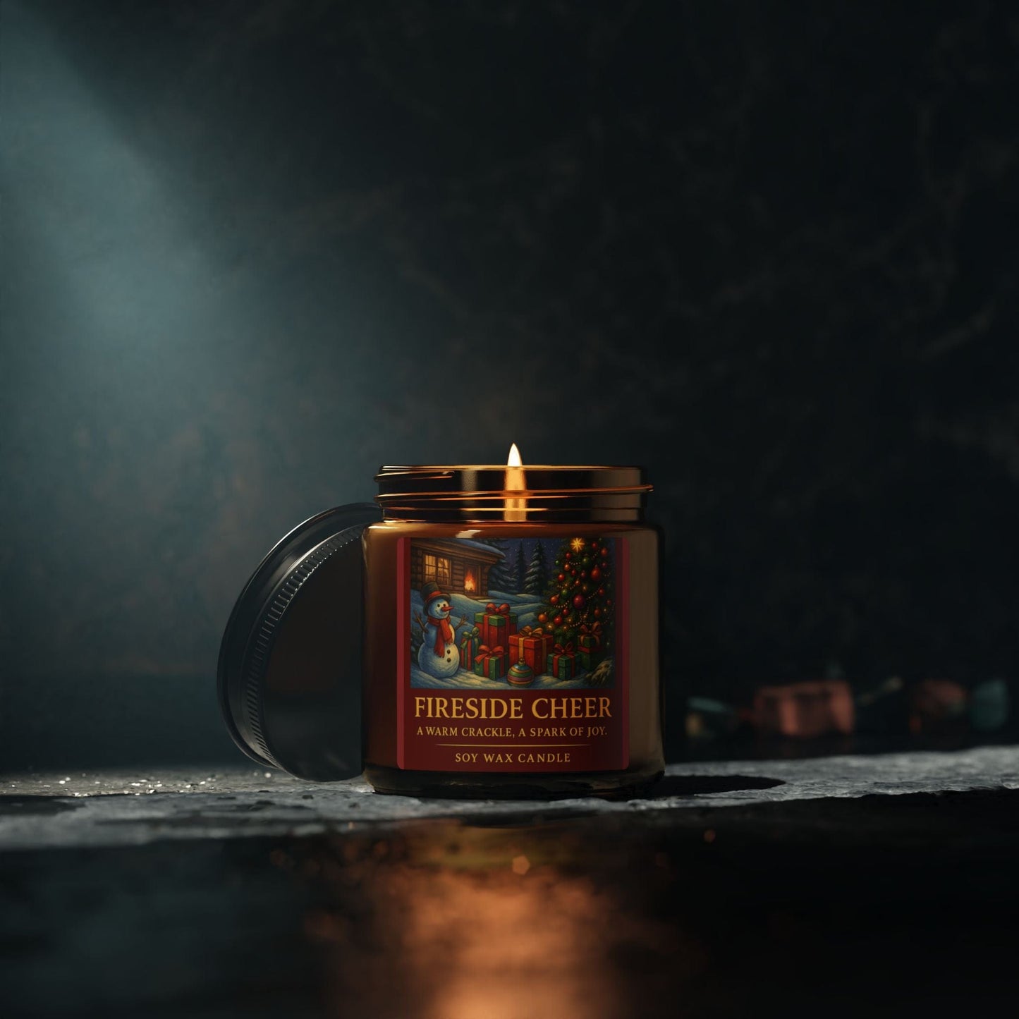 Printify Home Decor Fireside Cheer Scented Soy Candle - Cozy Home Aroma