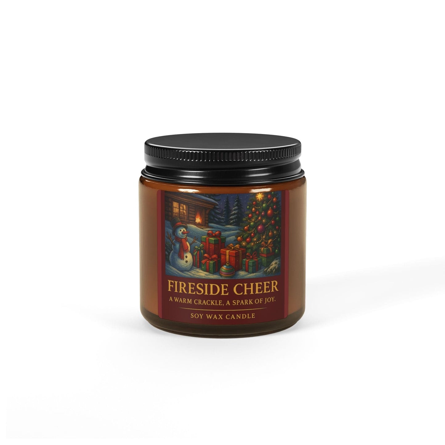 Printify Home Decor Fireside Cheer Scented Soy Candle - Cozy Home Aroma