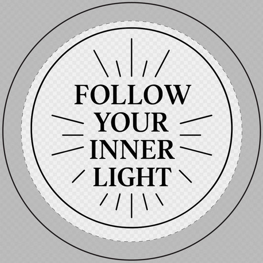 Printify Home Decor Follow Your Inner Light - 14oz Engraved Scented Soy Candle