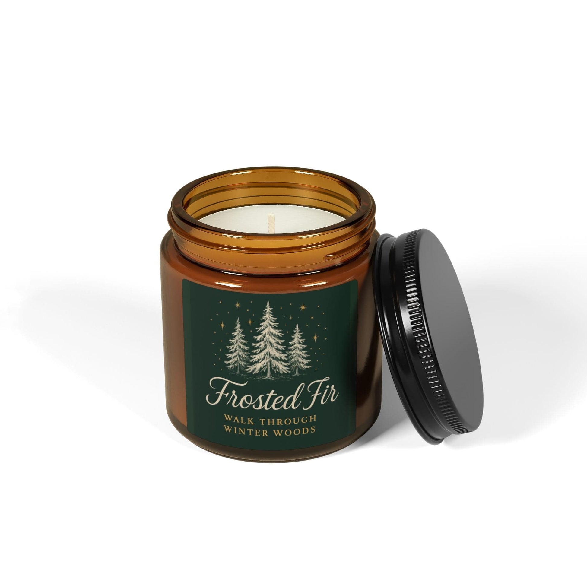 Printify Home Decor Frosted Fir Scented Soy Candle - Walk Through Winter Woods