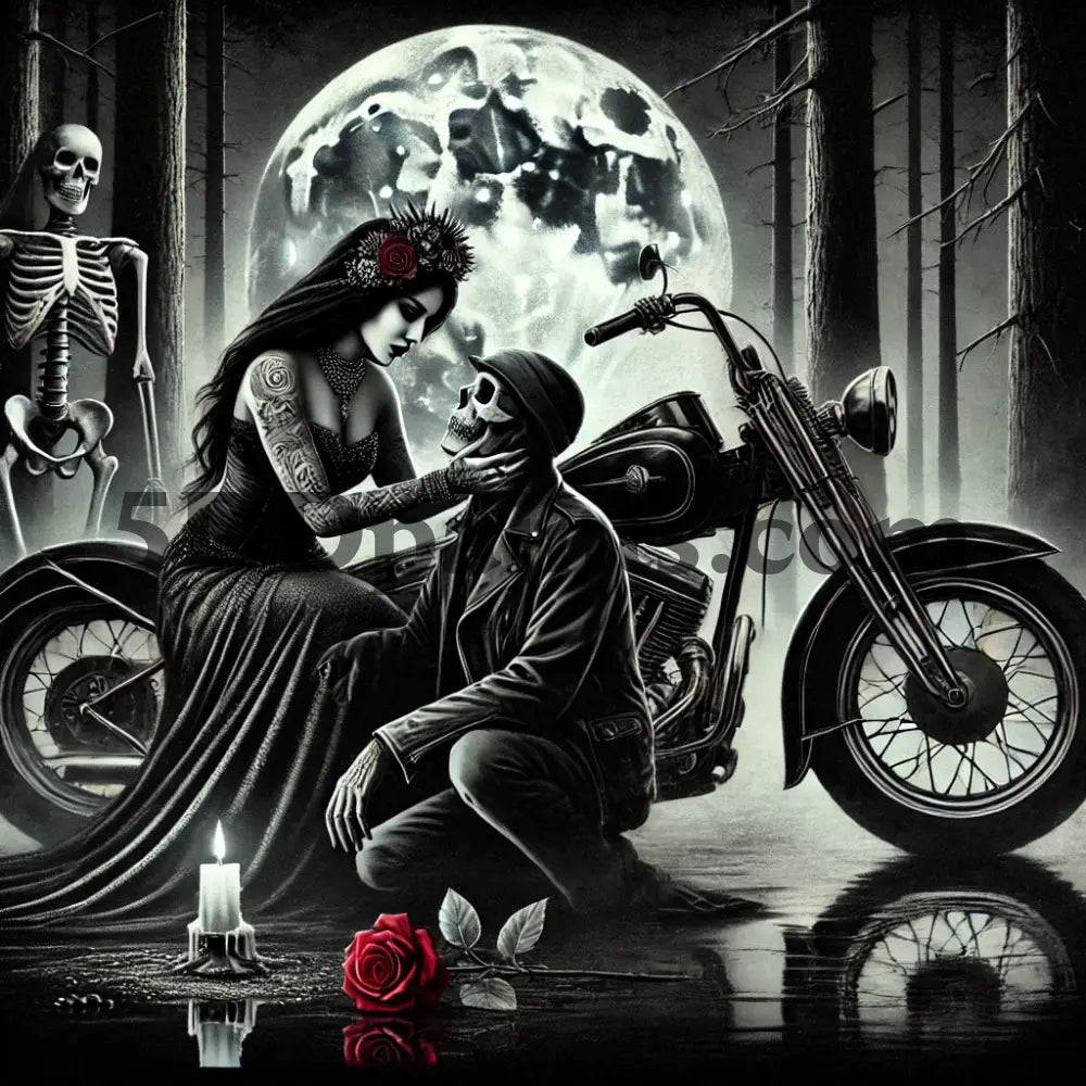 5DDPaints.com Art & Craft Kits Gothic Moonlit Mystique – 6-Image Digital Art Bundle (High-Resolution PNG Files)