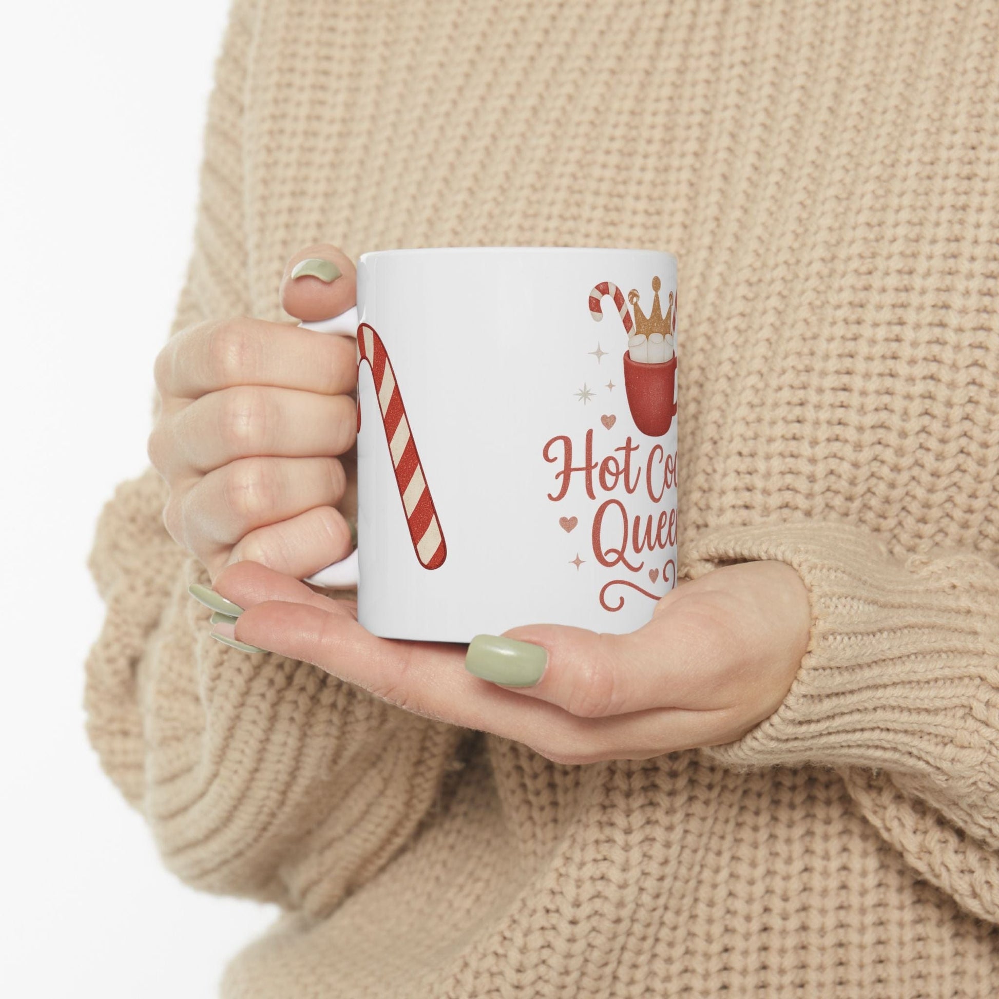 Printify Mug Hot Cocoa Queen Ceramic Mug -11oz or 15 oz mug