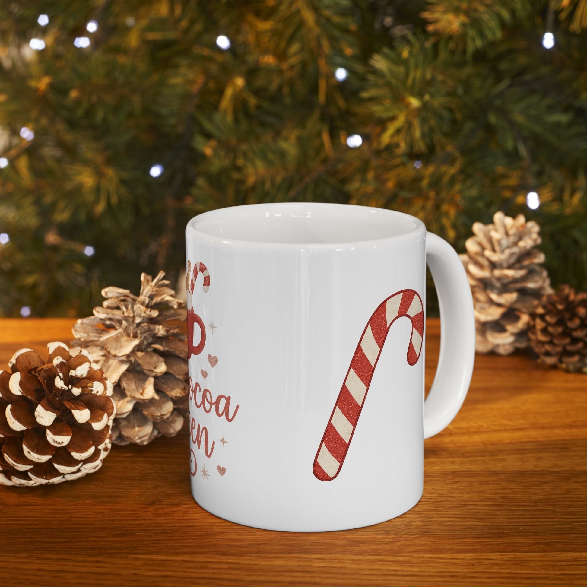 Printify Mug Hot Cocoa Queen Ceramic Mug -11oz or 15 oz mug