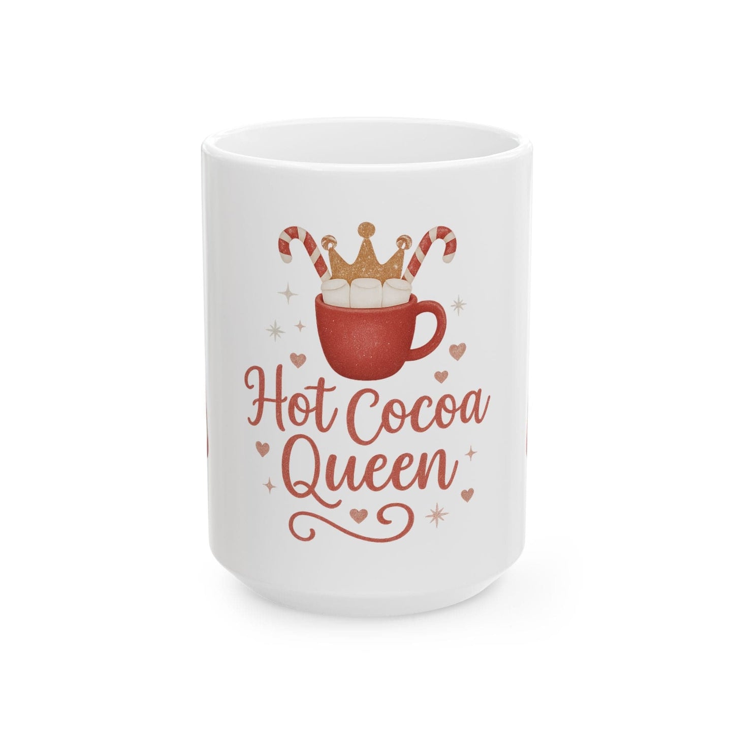 Printify Mug 15oz Hot Cocoa Queen Ceramic Mug -11oz or 15 oz mug