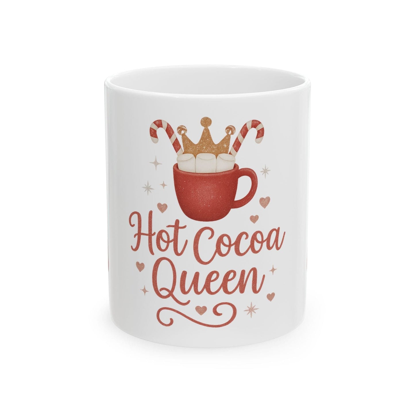 Printify Mug 11oz Hot Cocoa Queen Ceramic Mug -11oz or 15 oz mug