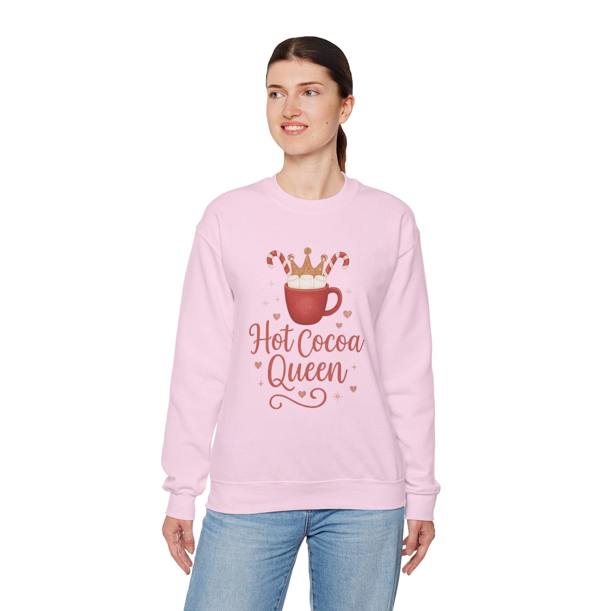 Printify Sweatshirt Hot Cocoa Queen Sweatshirt