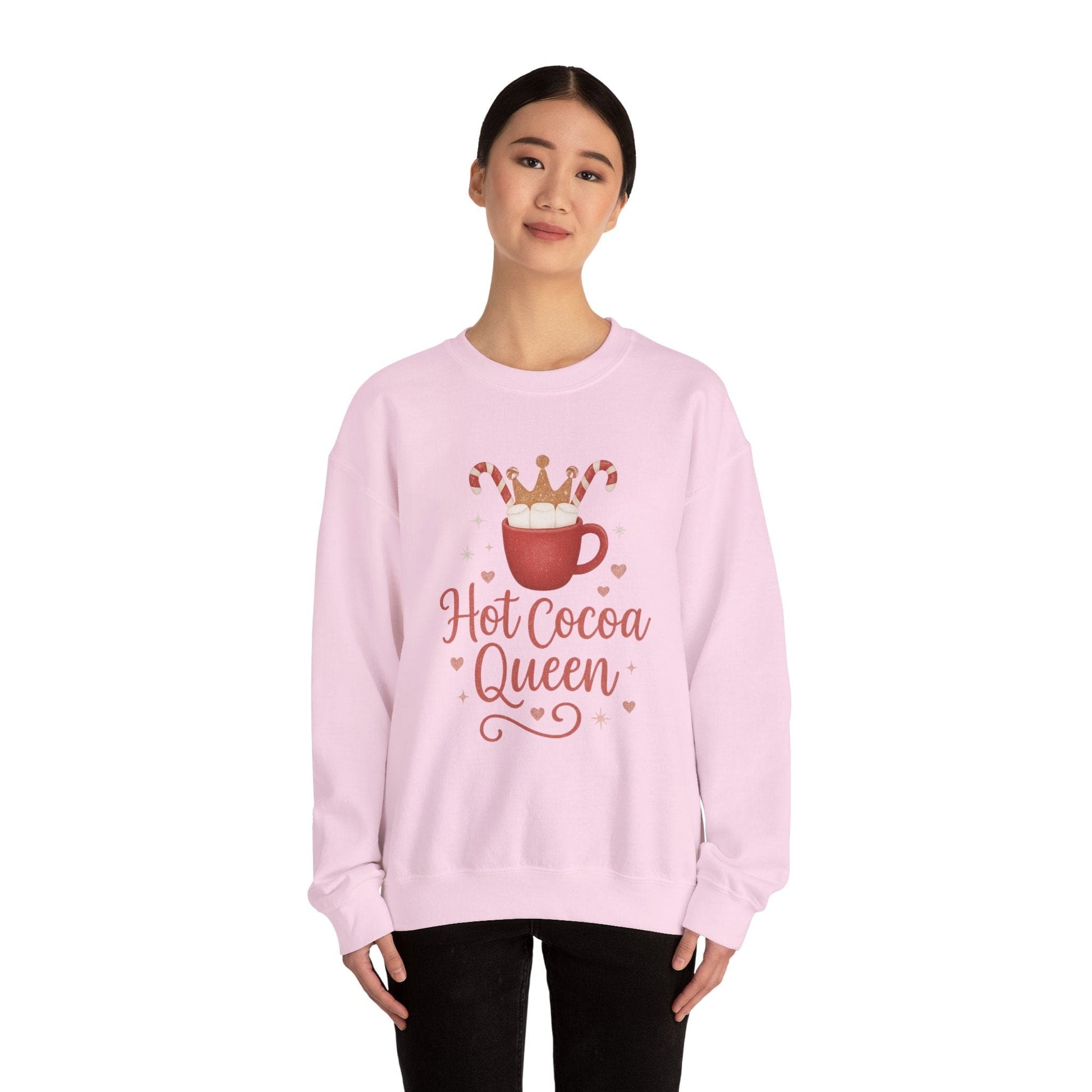 Printify Sweatshirt Hot Cocoa Queen Sweatshirt