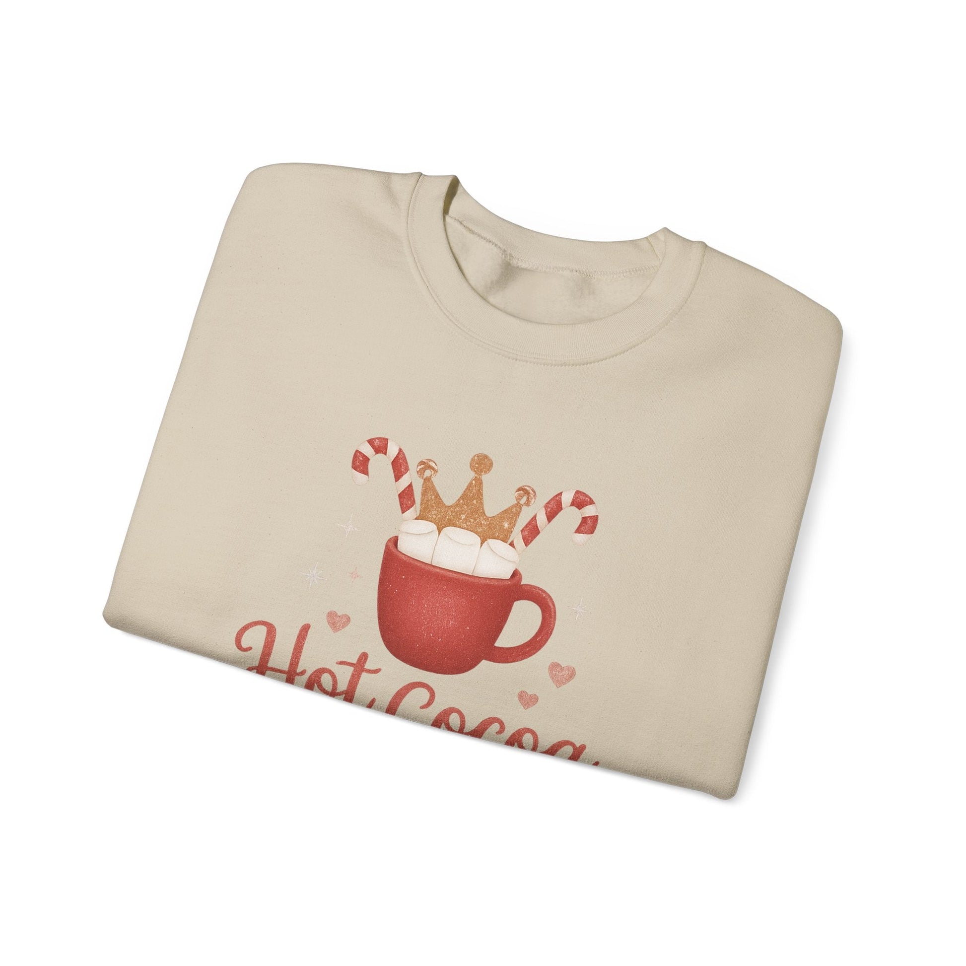 Printify Sweatshirt Hot Cocoa Queen Sweatshirt