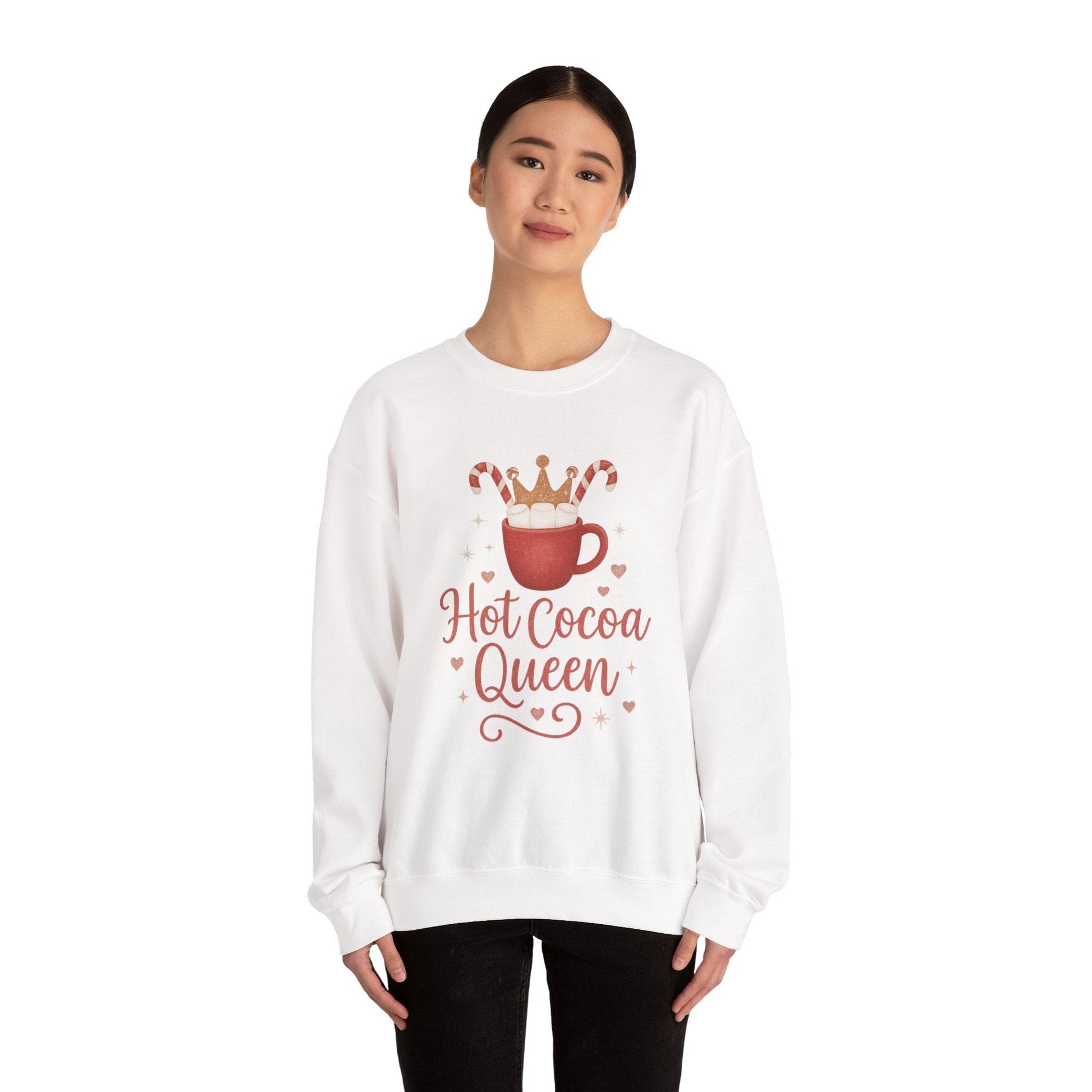 Printify Sweatshirt Hot Cocoa Queen Sweatshirt